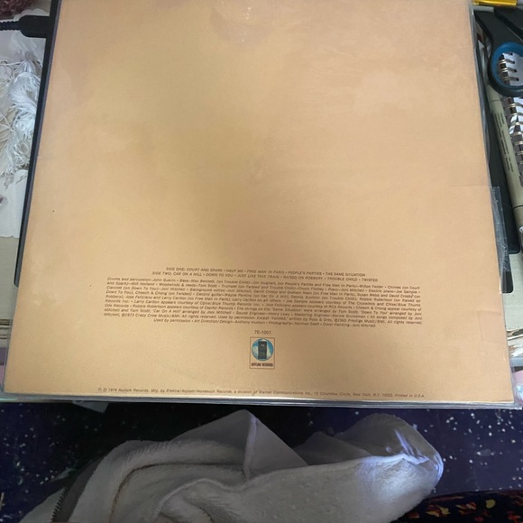 Joni Mitchell  Court and Spark  7E-1001 1973 Asylum Records - Picture 2 of 2